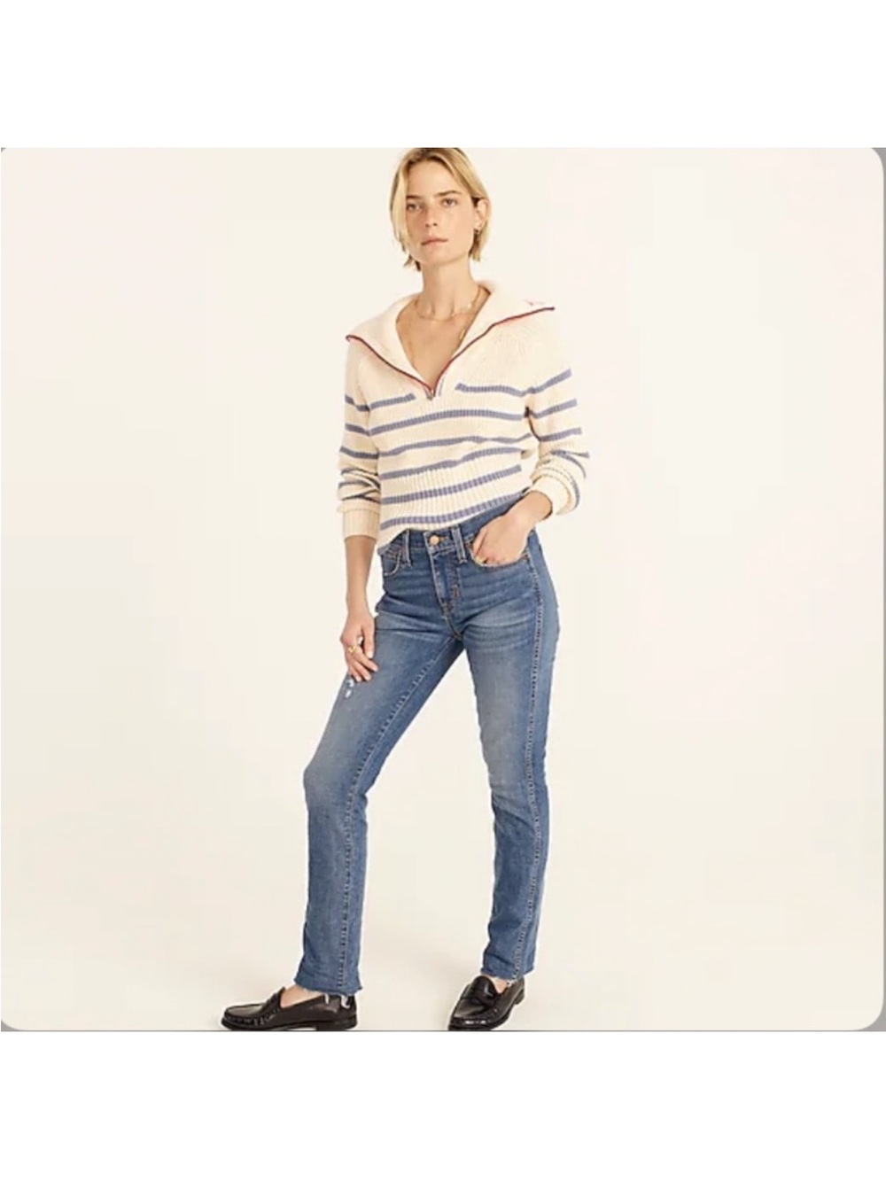 J.Crew reimagined vintage slim straight Blue Straight-Leg Womens Jeans 27P